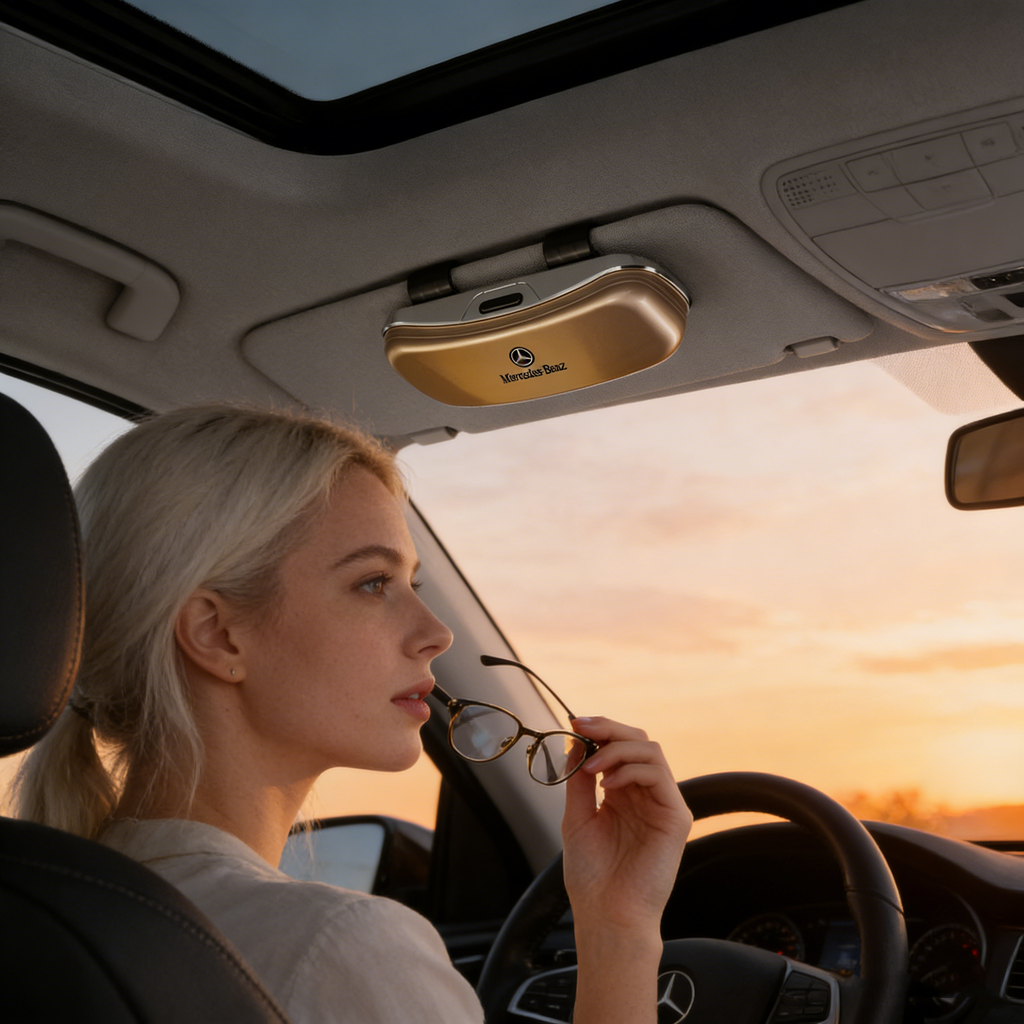 Hot Sale 🔥50% OFF🔥High-end Car Sun Visor And Sunglasses Storage Box