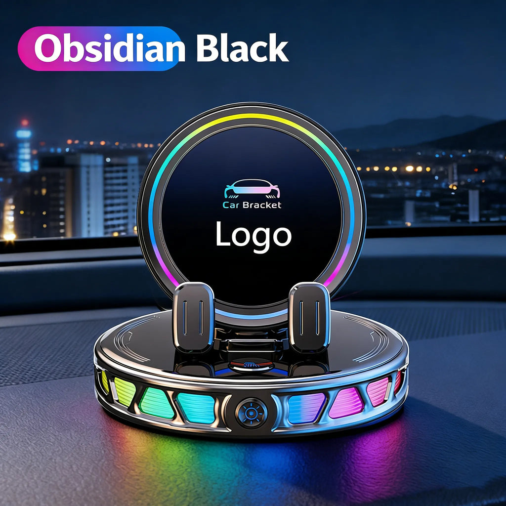Car-Mounted Electric RGB Wireless Charging Dashboard Phone Holder
