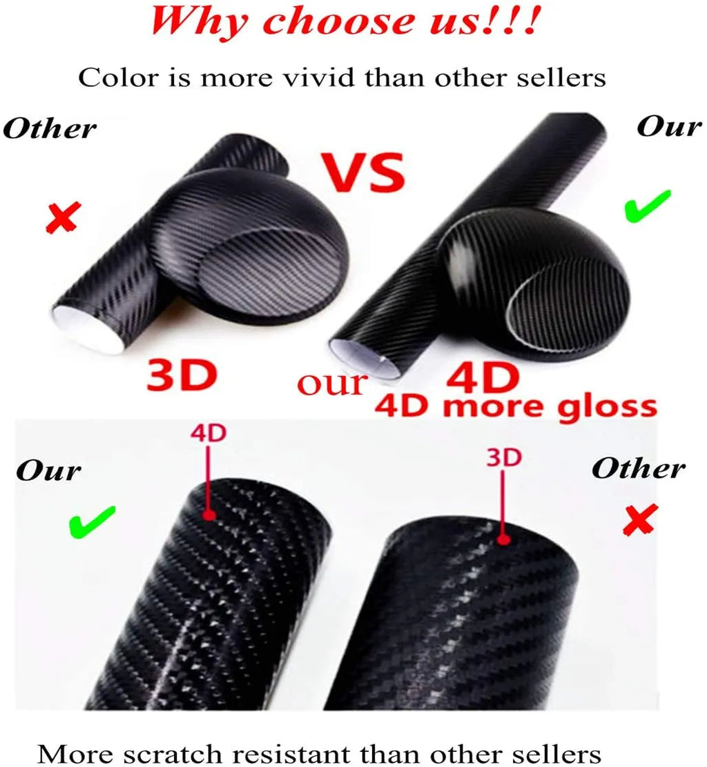 Carbon Car Door Sills Stickers✨9PCS ✨