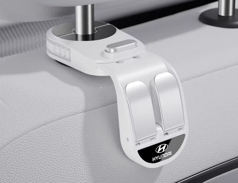 Retractable Dual-Row Car Seat Hooks