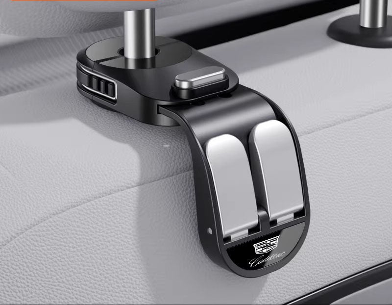 Retractable Dual-Row Car Seat Hooks