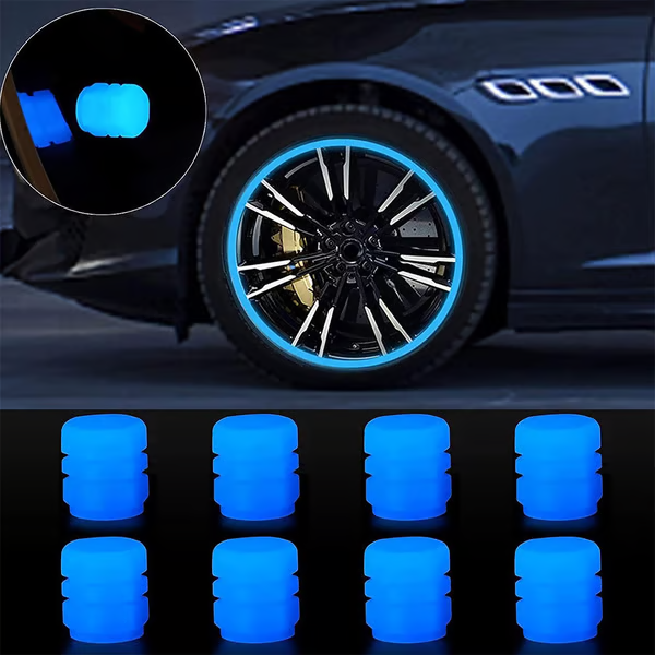 Glow-in-the-Dark Car Tire Valve Cap Set🎉50 Pcs🎉
