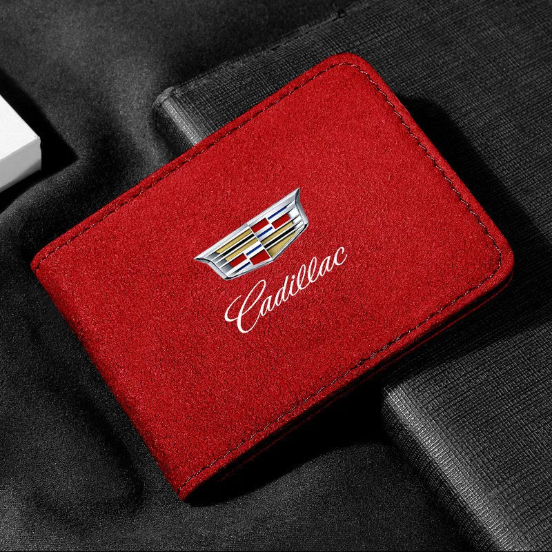 Car Driving License High-end Suede Storage Bag