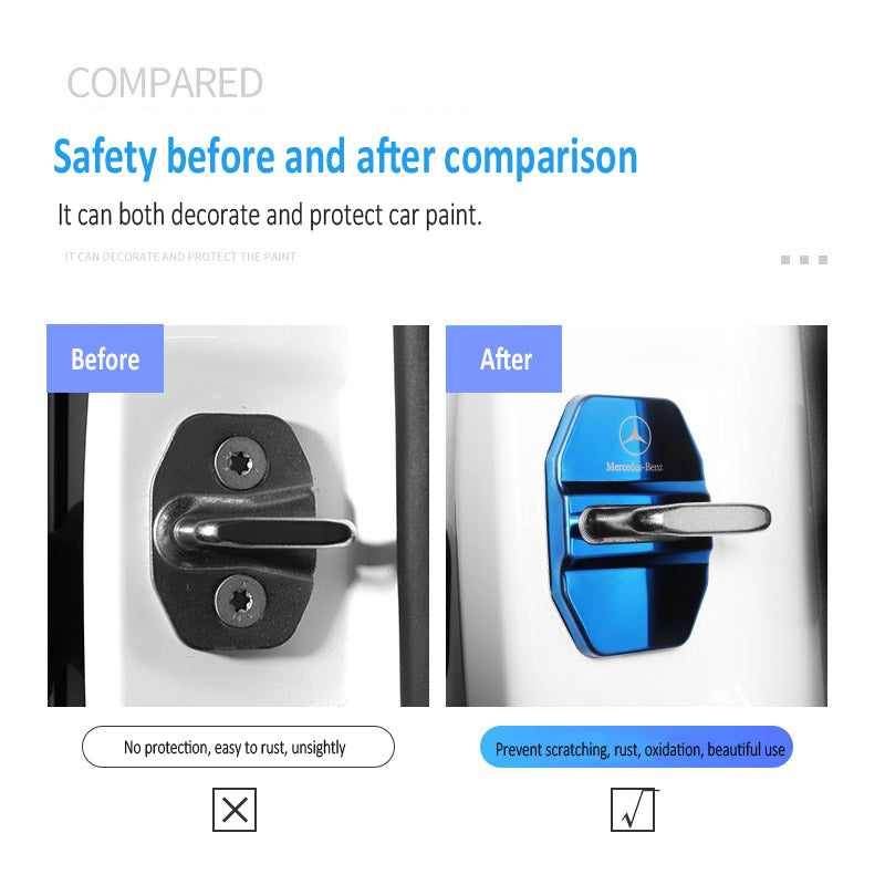 Hot Sale 🎁50% OFF 🎁Stainless Steel Car Door Lock Protection Cover Antirust🔥4PCS🔥